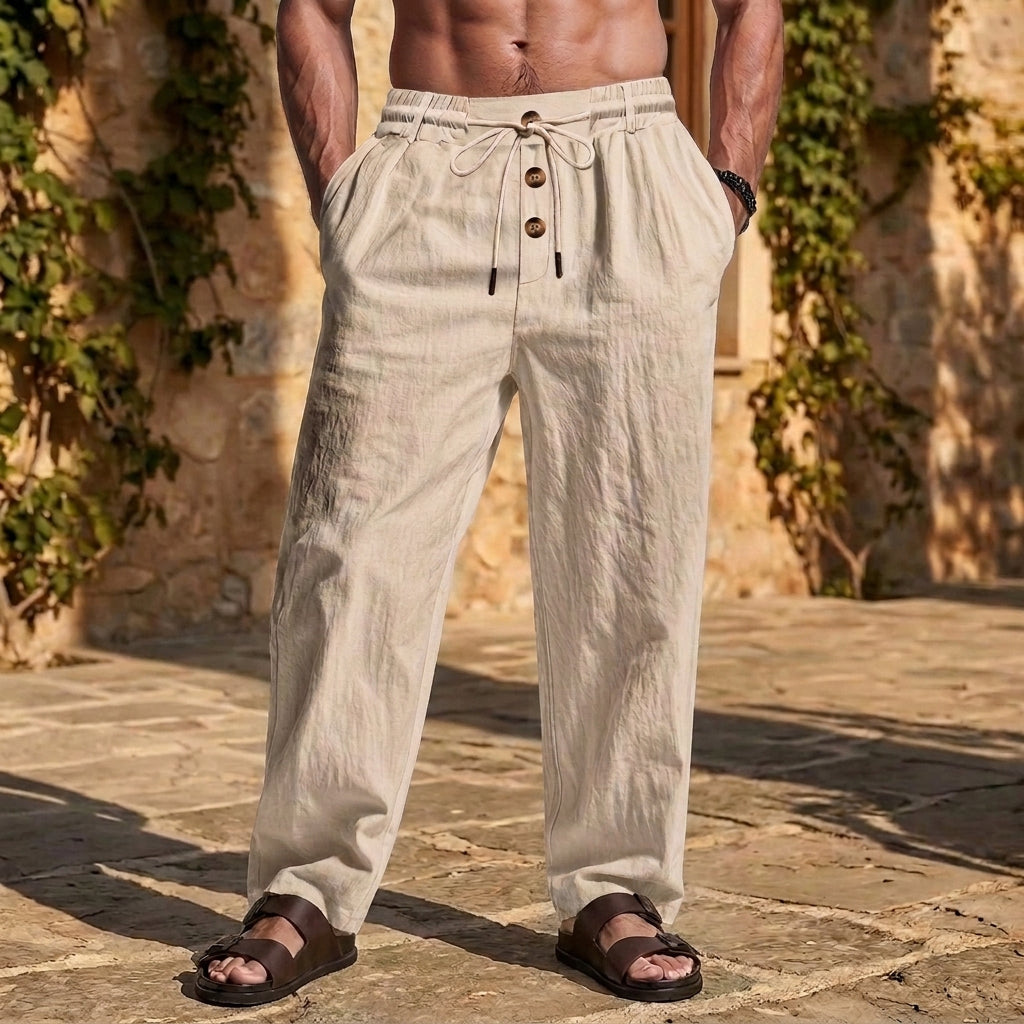 Summer Linen Essentials™ | Pantaloni in Lino da Uomo