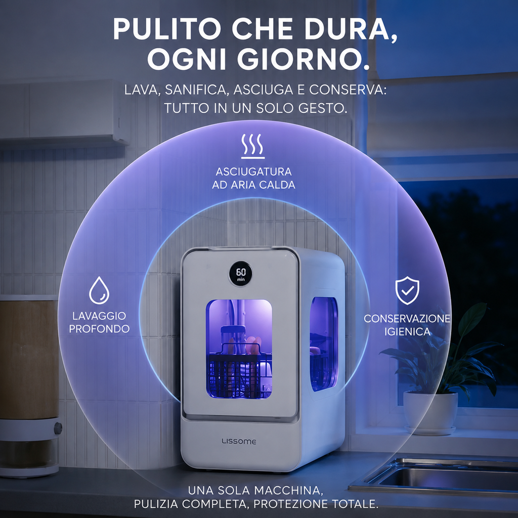SmartWash 360™ | Lavastoviglie Compatta Senza Installazione